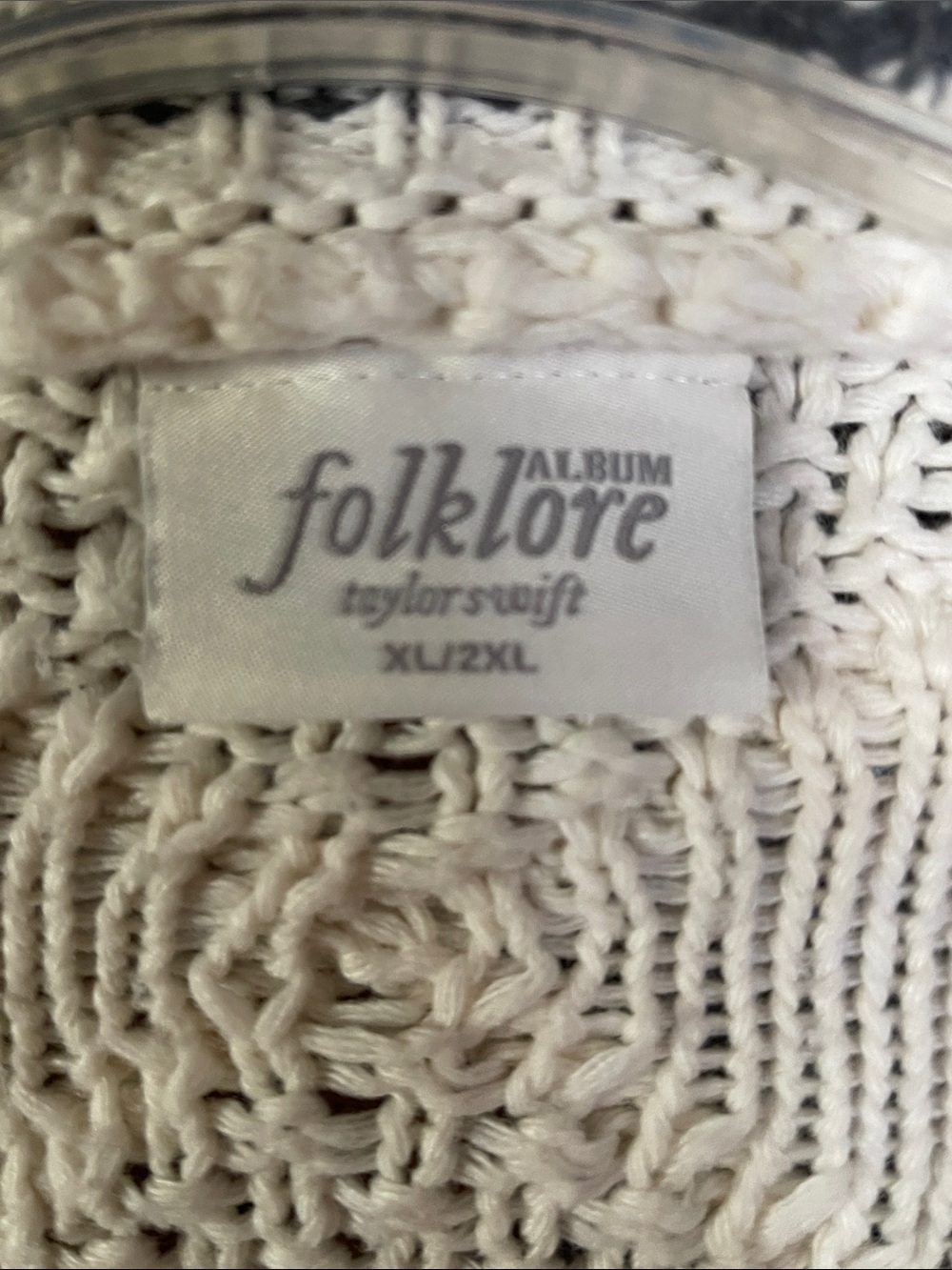 Taylor Swift Folklore Sweater, authentic, size XL/2XL - Picture 2 of 4